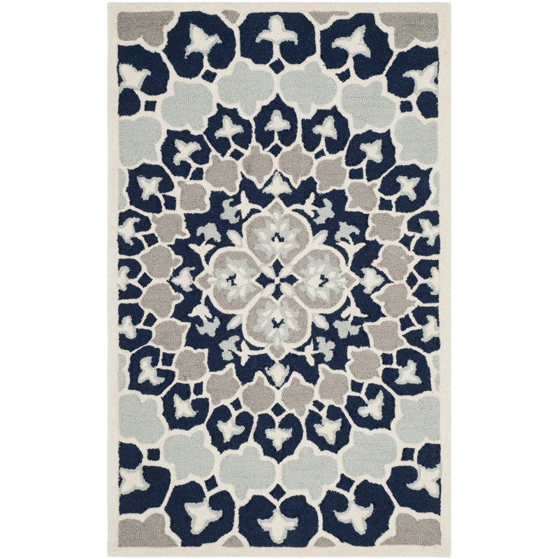 Tapis en laine touffeté à la main Miu, Rectangle 8 pi x 10 pi