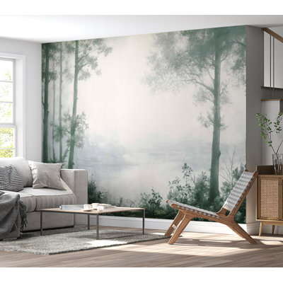 Peel & Stick Landscape Wall Mural - Grove Trees And Pond