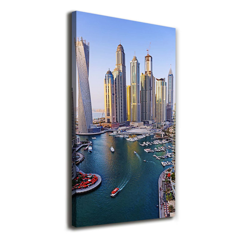 Bay Of Dubai - Wrapped Canvas Print