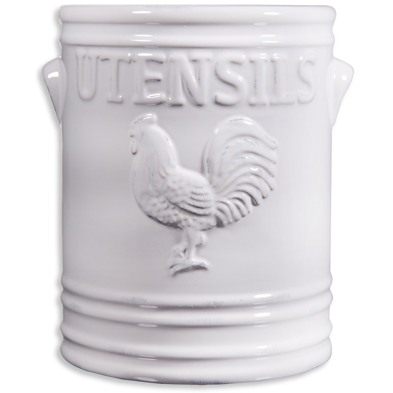 Ceramic / Porcelain Round Utensil Crock
