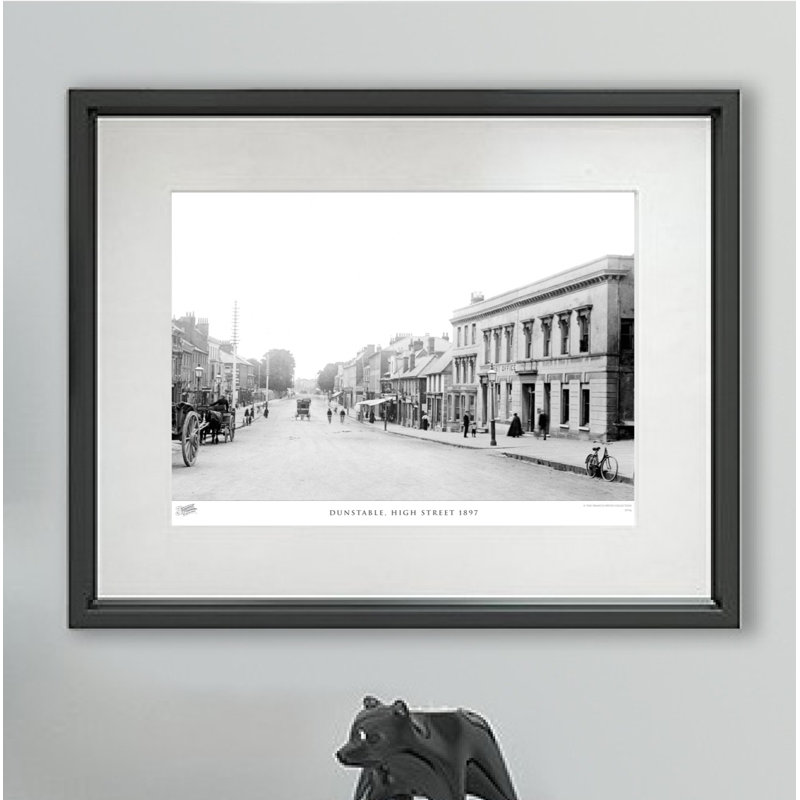 Dunstable, High Street 1897 - Single Picture Frame Print, 28cm H X 36cm W x 2cm D