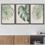 «Minimal Botanical Green Tropical Island Monstera Palm Tree Leaves», reproduction d'art sur toile 3 pièces-87392680-87392682-119398214