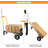 2-in-1 Convertible Hand Truck & Platform Cart, 330 lb Capacity, Yellow