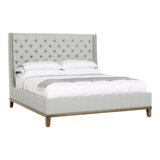 Michael Weiss California King Tufted Upholstered Panel Bed