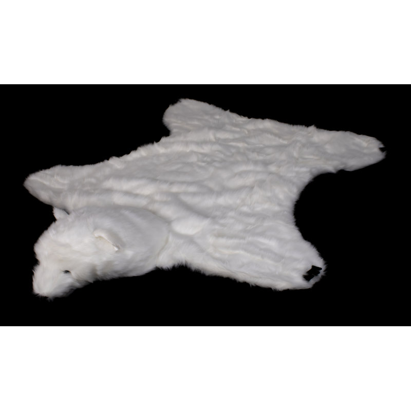 Tapis de zone blanche ours polaire Simone