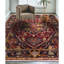 Elegant Wool Oriental Area Rug in Red/Charcoal-62384929