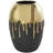 Patrich Ceramic Abstract Decorative Vase with Abstract Gold Melting Drips-304632353-304632352
