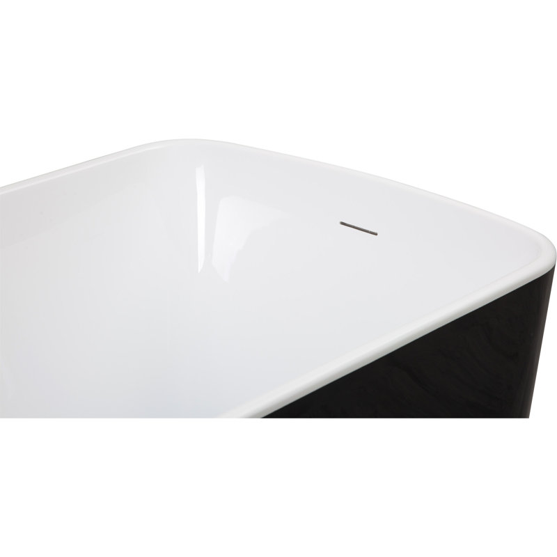 Premium Freestanding Soaking Bathtub With Advanced Features For Ultimate Relaxation, Black