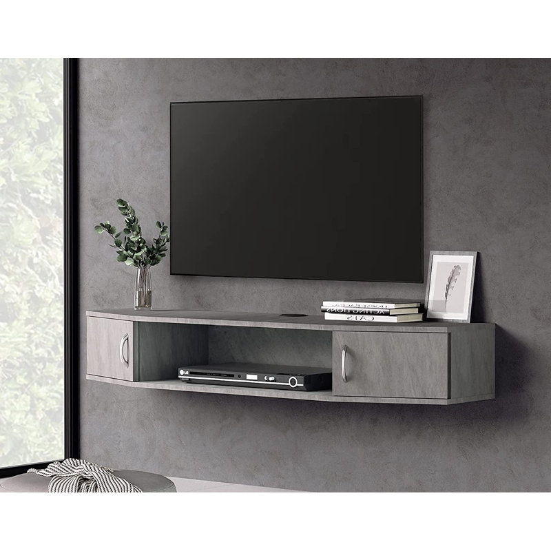 Axten TV Stand for TVs up to 65", 65", Gray, No LED