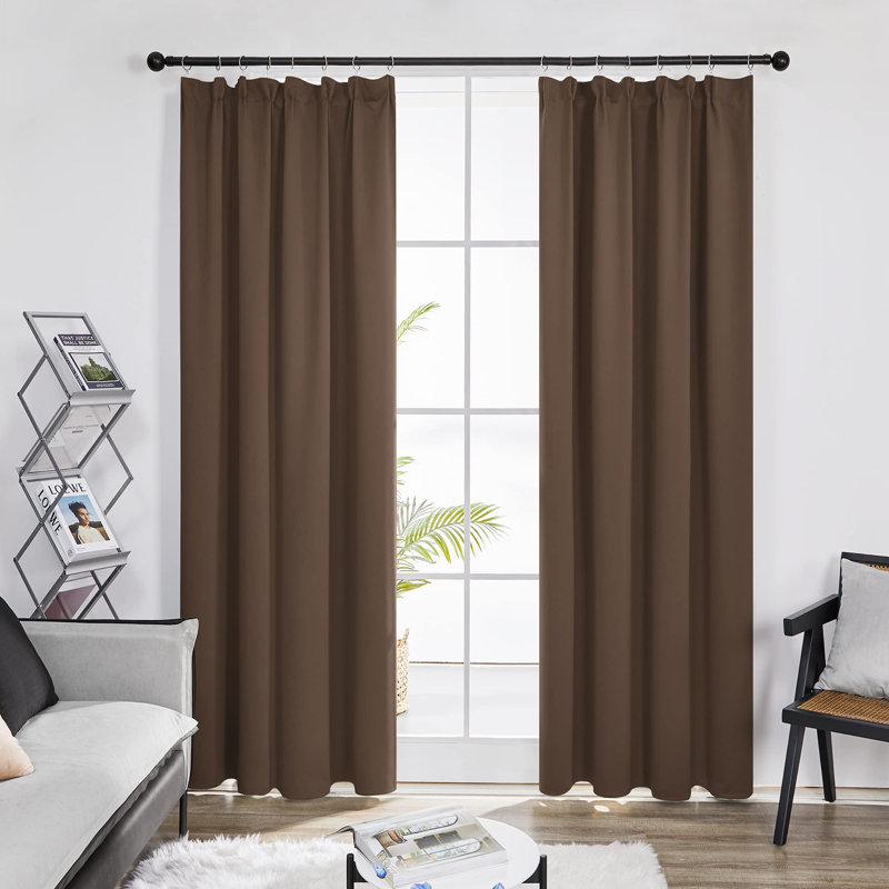 Reimo Blackout Curtain Pair, 55cm Width x 175cm Drop