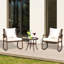Aaleiyah 2 - Person Patio Dining Set with Round Table , Cushions Included