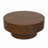 Handcrafted Burl Wood Round Coffee Table with Strudy Pedestal, Mid-Century Modern Solid Wood Coffee Table for Living Room-564966791-561136747