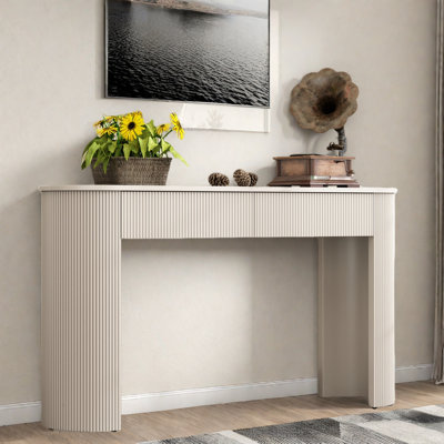Modern Console Table With 2 Drawers