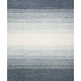 Lagos Wool Ombre Area Rug in Gray Blue/Light Blue/Ivory
