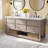 Constanta 72'' Double Bathroom Vanity with Marble Top-980936459