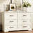 Horizontal Dressser With Farmhouse Style & 6 Spacious Drawers-513615644