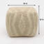 Pouf géométrique tissé à la main 18 po x 18 po - Pouf décoratif pour le salon, la chambre à coucher et la maison