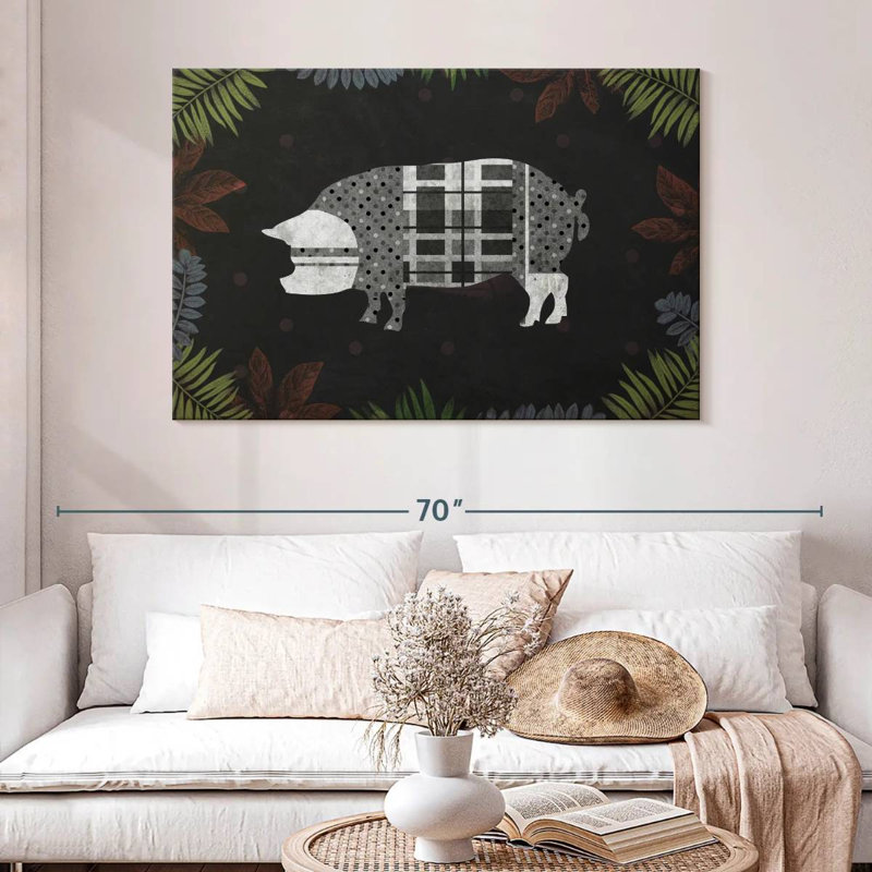 Brampt Modern Farm Pig, 32" H x 48" W