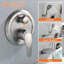 1 Handle Wall Roman Tub Faucet with Diverter-69221996