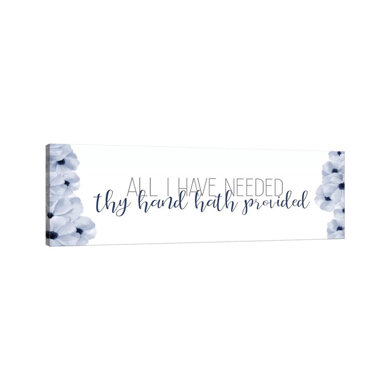 All I Have Needed by Ann Bailey - Wrapped Canvas Panoramic Print, 30.48 cm H x 91.44 cm W x 3.175 cm D