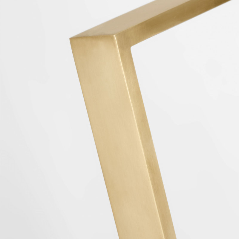Linea Standard Lamp, Hand Rubbed Antique Brass