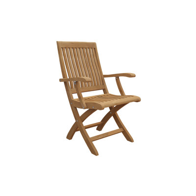 Folding Teak Patio Dining Chair