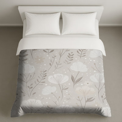 Floral Bedding Pattern Duvet Cover Minimalist