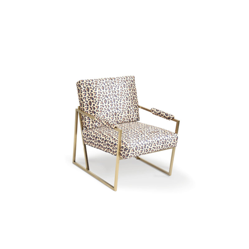 Grenkie Upholstered Armchair, Light Grey