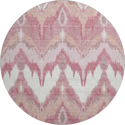 Premium Machine Washable Prisco Blush Rug