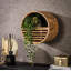 Livorno Round Solid Wood Floating Shelf-1306215567