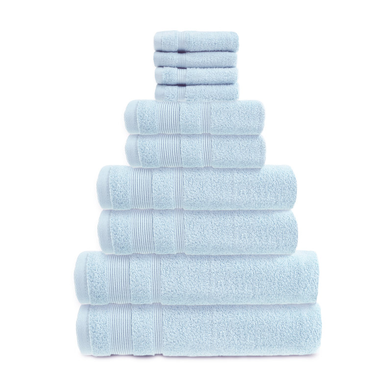 Baljiwan 10 Piece Chemical-Free and Sustainable Quick Dry Multi-Size Bale, Baby Blue
