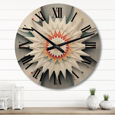 Horloge murale surdimensionnée en bois