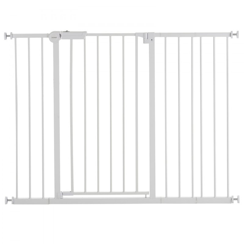 Baby Gate 26-48 Inches Adjustable Width 36 Inches High Dog Gate, White