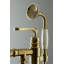 Robinet de baignoire autoportant à poignée simple 1 trou avec pomme de douche à main Kingston Brass Royale-26919464