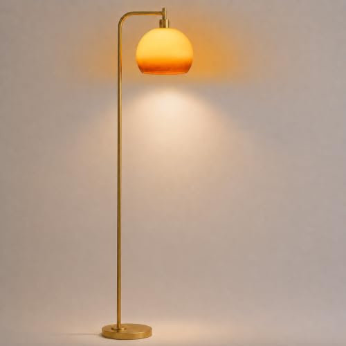 Lampe orange sur pied Orange Sunset