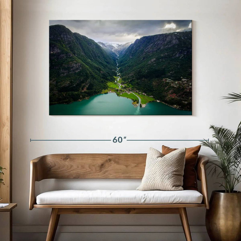 Kavia Odda Mountain Scene, 32" H x 48" W