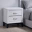 Table de chevet blanche Gatton-875681680