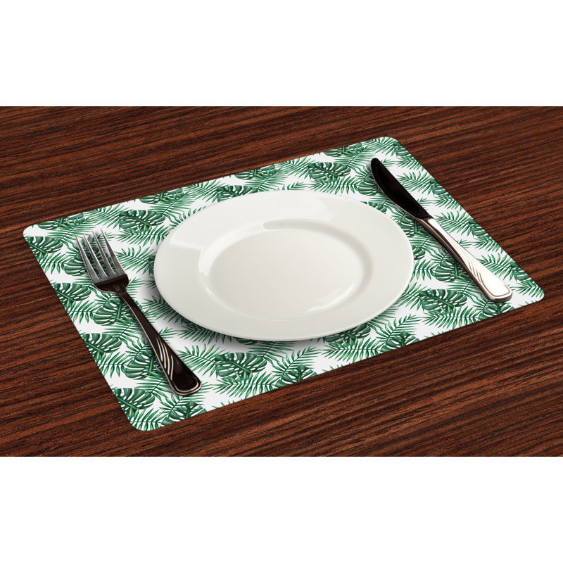 Polyester Floral Rectangle Placemat