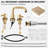 Widespread 2-handle Bathroom Faucet with Drain Assembly-54503404