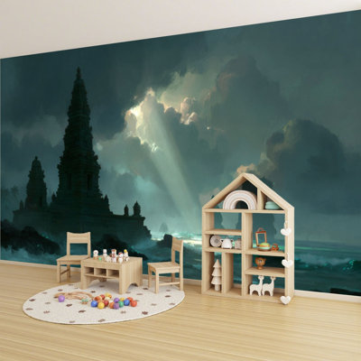 Papier peint adhésif auto-adhésif moderne pour la chambre à coucher L 69 "x l 96" Peel and Stick