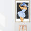 «Fashion and Glam 50s Beach Day Out Out and Hat», reproduction d'impression sur toile-69932033-55262236