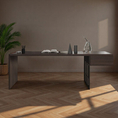 Modern Minimalist Solid Wood Computer Desk