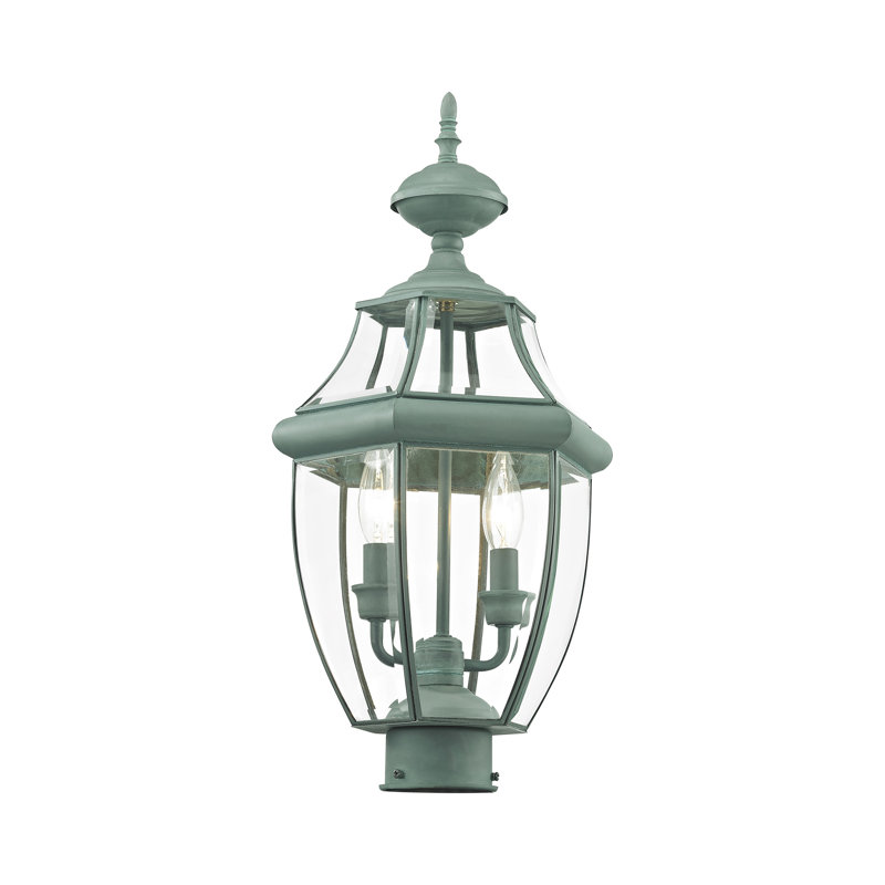 Tête de lanterne câblée 1 lumière Arelene, H 21,5 po x l 10,5 po x P 10,5 po, Vert-de-gris