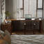 Bureaux en bois massif en L noyer clair-107726635