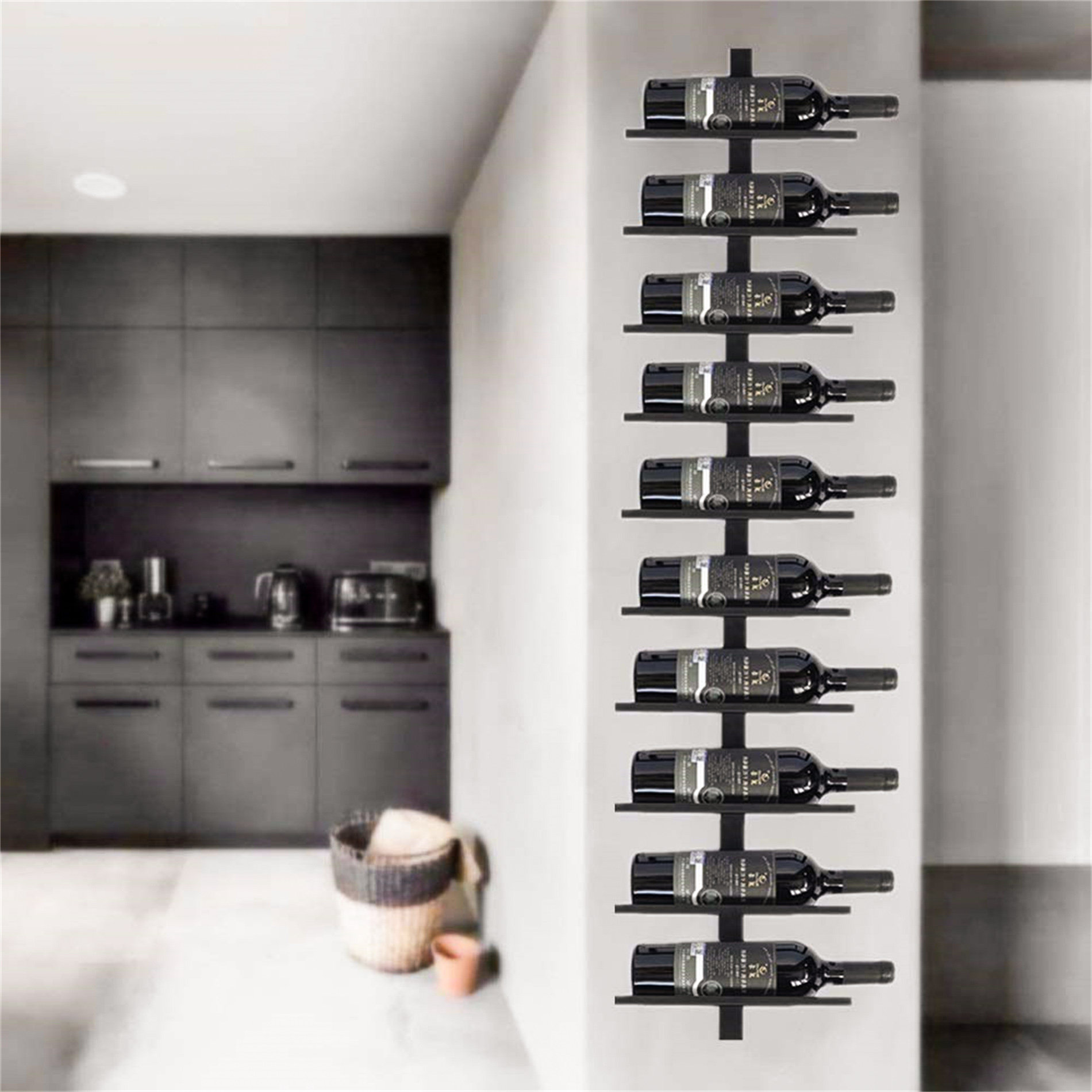 Belfry Kitchen Wine Bottle Holder For Storage 10 Bottles Wayfair