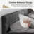 Chenille Upholstered Bed Frame With Headboard-95756490-86317123