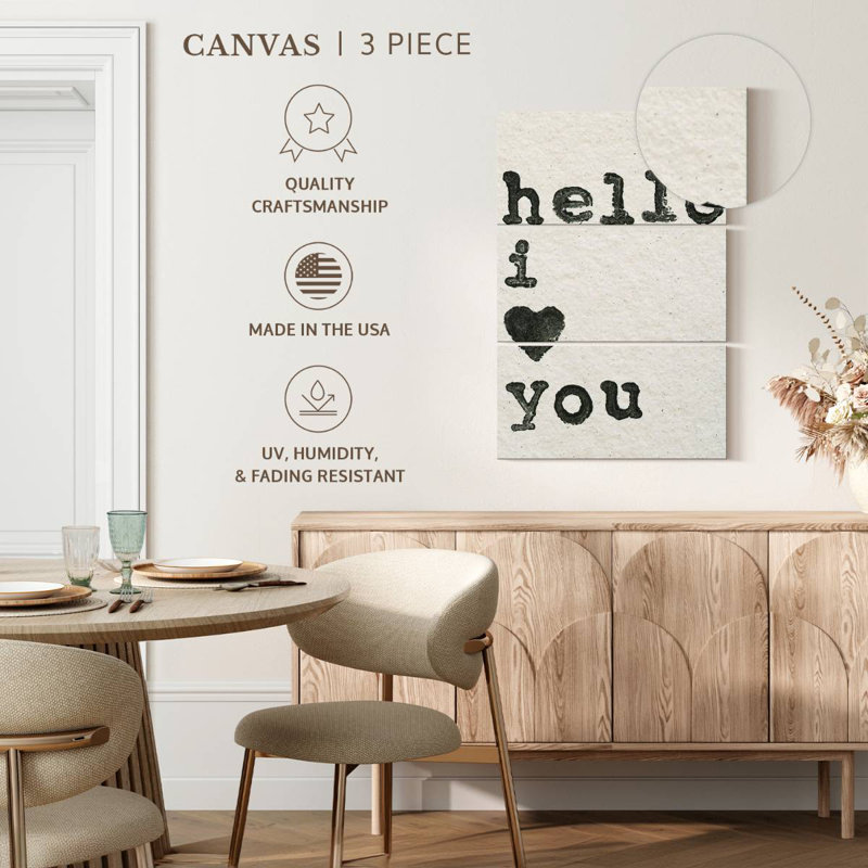 Tergel Hello I Love You, H 32 po x l 20 po