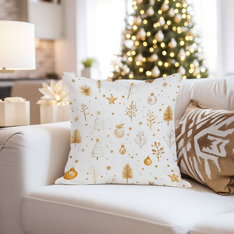 Holiday Gold Christmas I, 18"H x 18"W