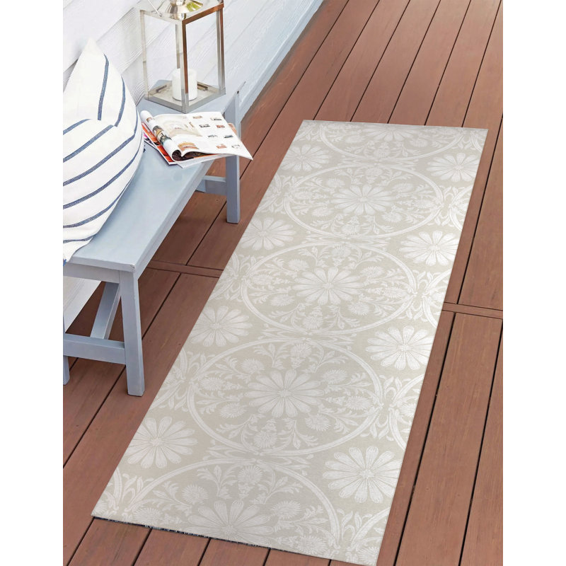 Tapis extérieur Daisy, Tapis de couloir 2 pi 6 po x 8 pi