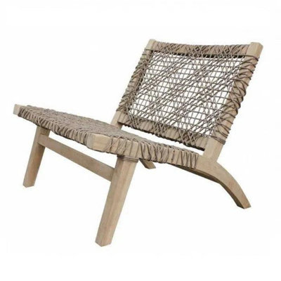 Teak Wooden Patio Lounge Chair